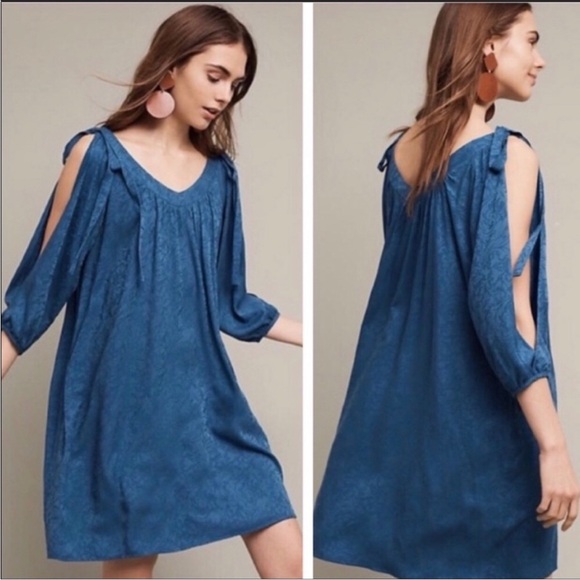 NWT Anthropologie Holding Horses Open Sleeve Dress - Picture 4 of 9